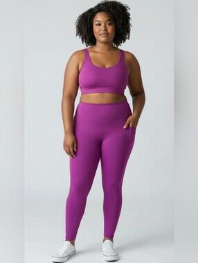 Golddigga Leggings Raspberry Size 2xl-3xl